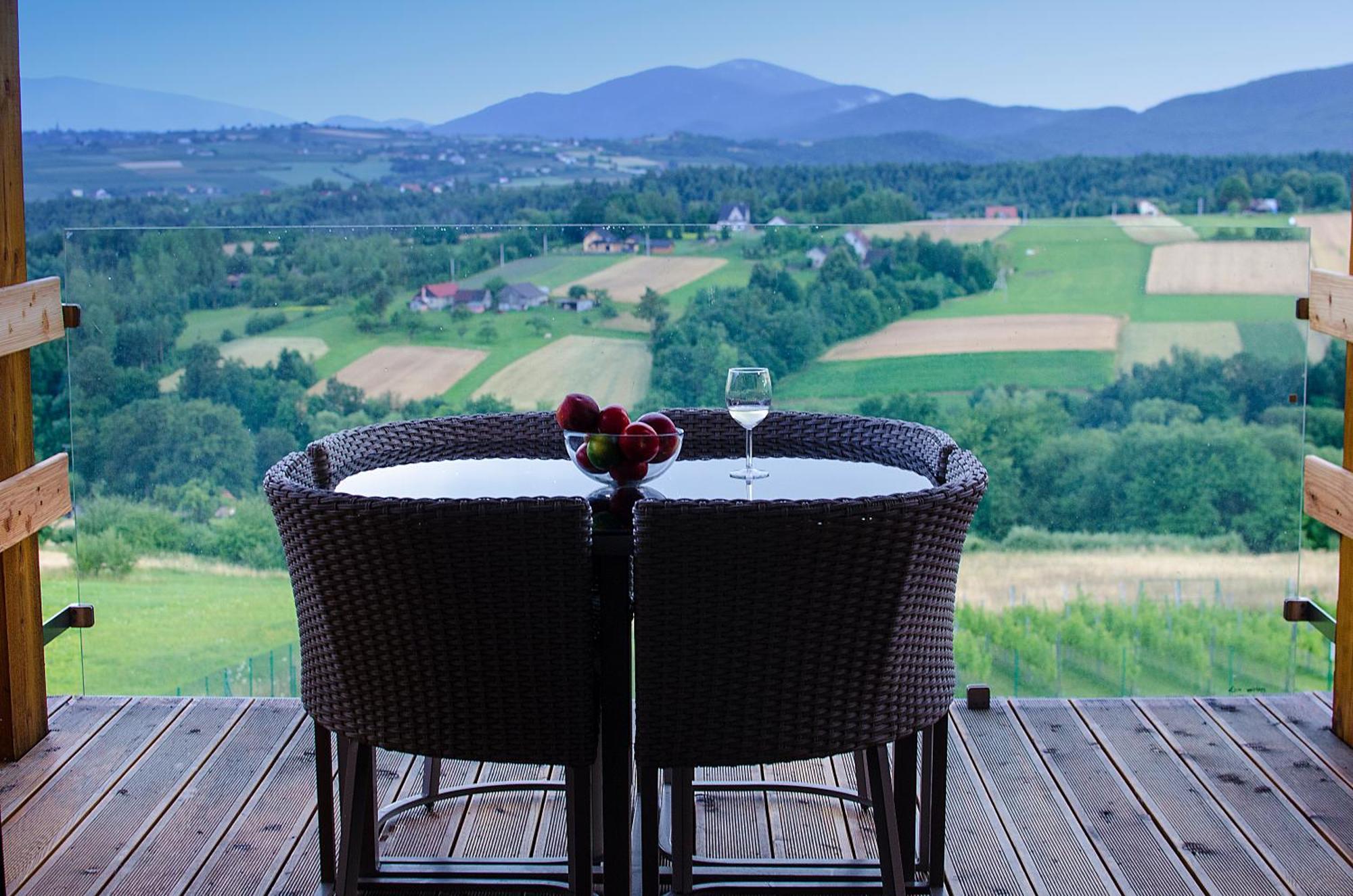 Fantastic View Vineyard Beskid Mountains Gruszow  Room photo