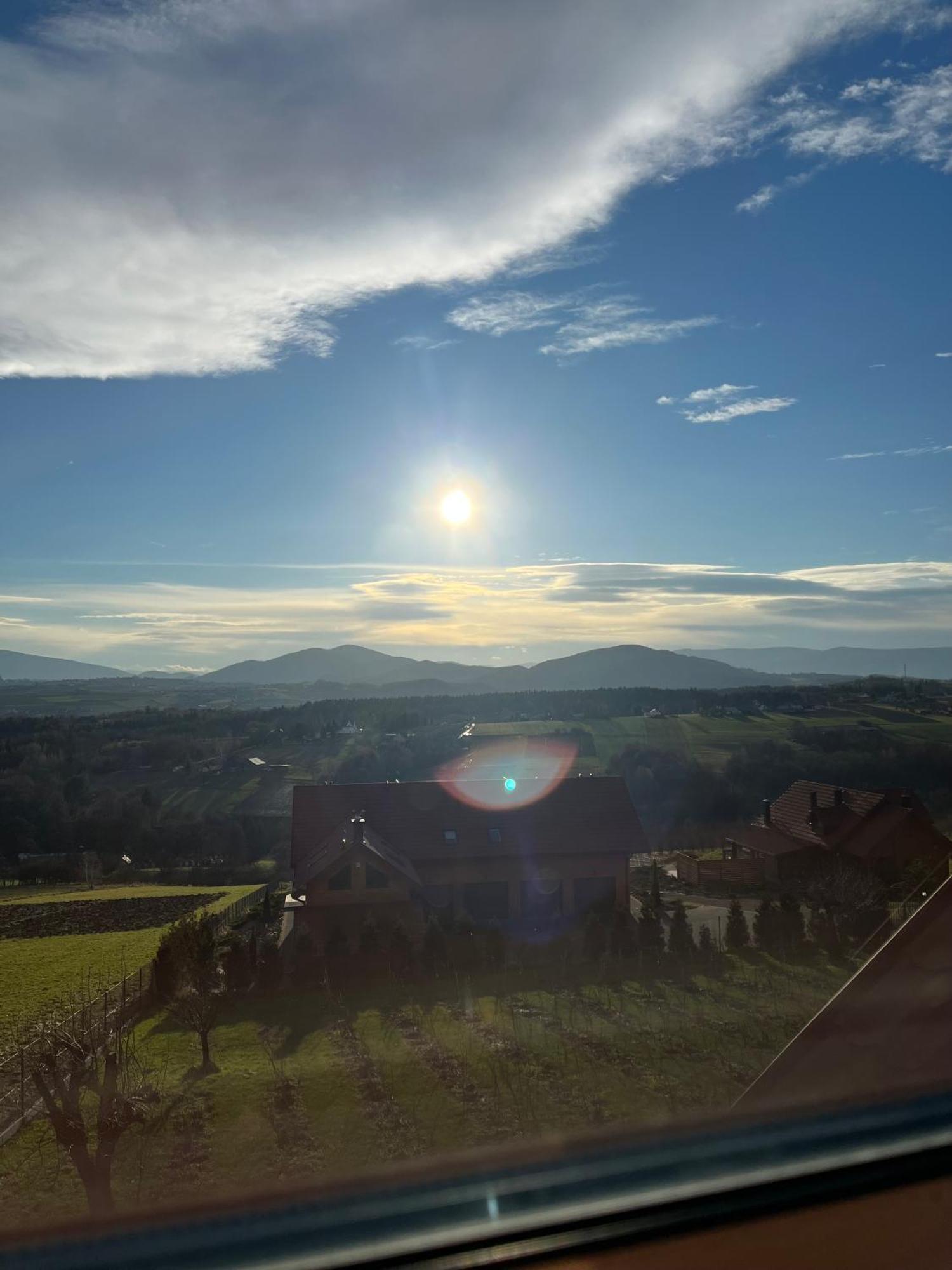 Fantastic View Vineyard Beskid Mountains Gruszow  Exterior photo